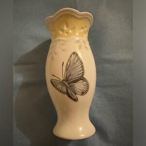 Lenox Butterfly Meadow Small Vase Bud Vase Butterfly Dragonfly